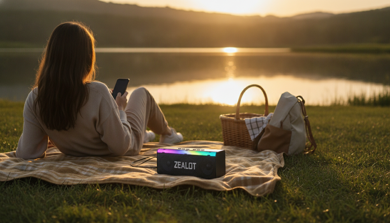20W Portable Bluetooth Speaker: Loud Sound, Easy Carry