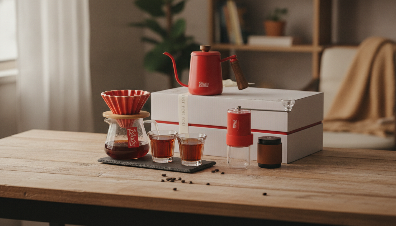 Ceramic Pour-Over Gift Set: Dripper + Sharing Pot
