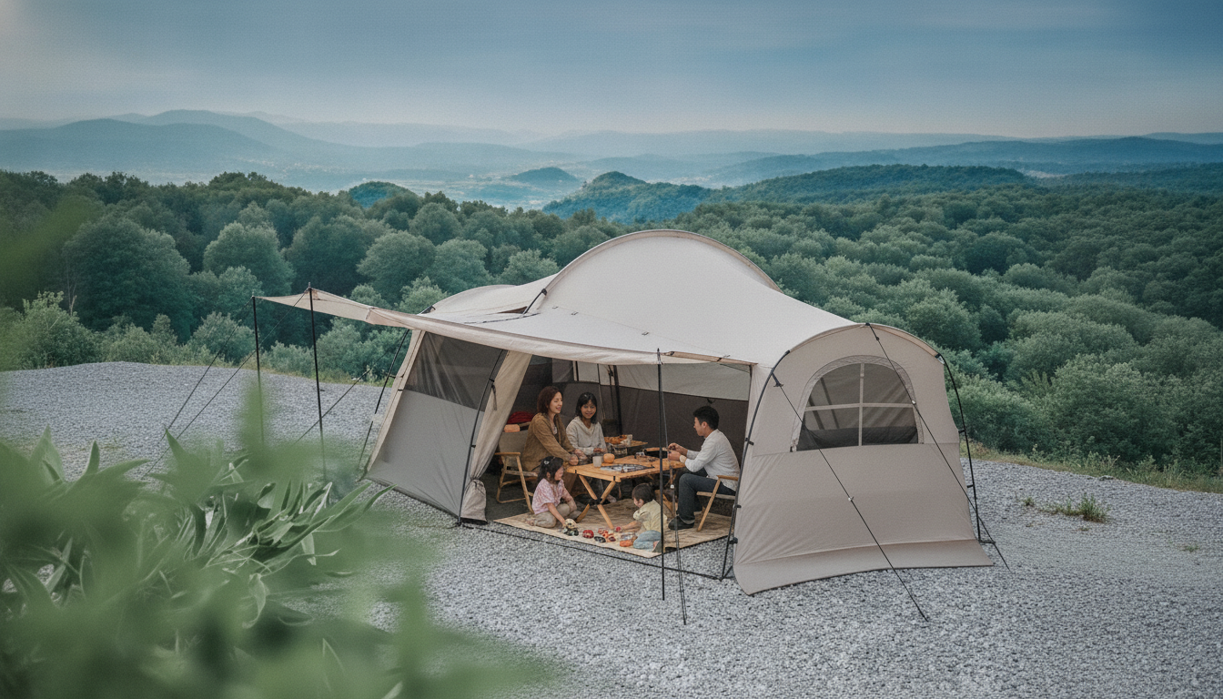 Family Shelter Tent Setup: Weather-Ready Outdoor Living Room