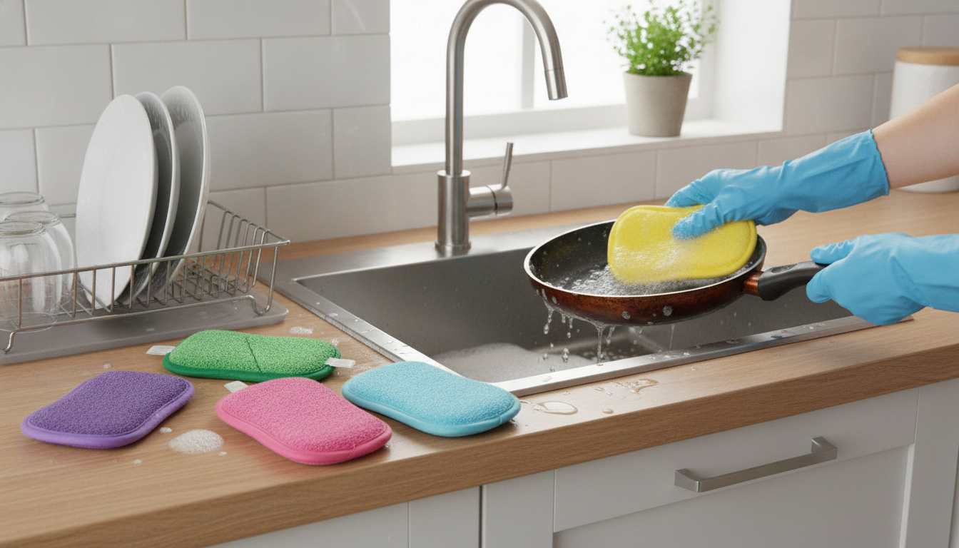 Non-Scratch Scrub Sponges: Clean Dishes Without Scuffs