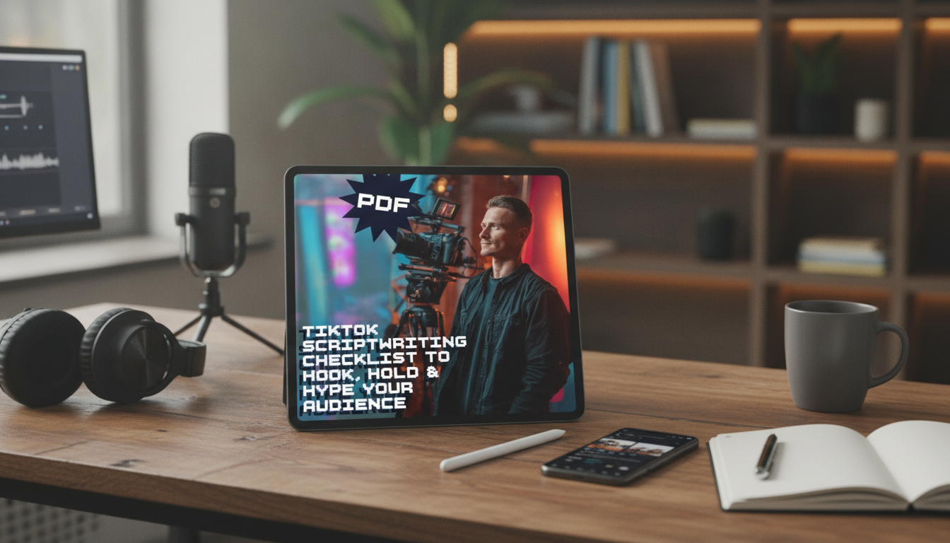 TikTok Scriptwriting Checklist: Hook, Hold, Hype Framework