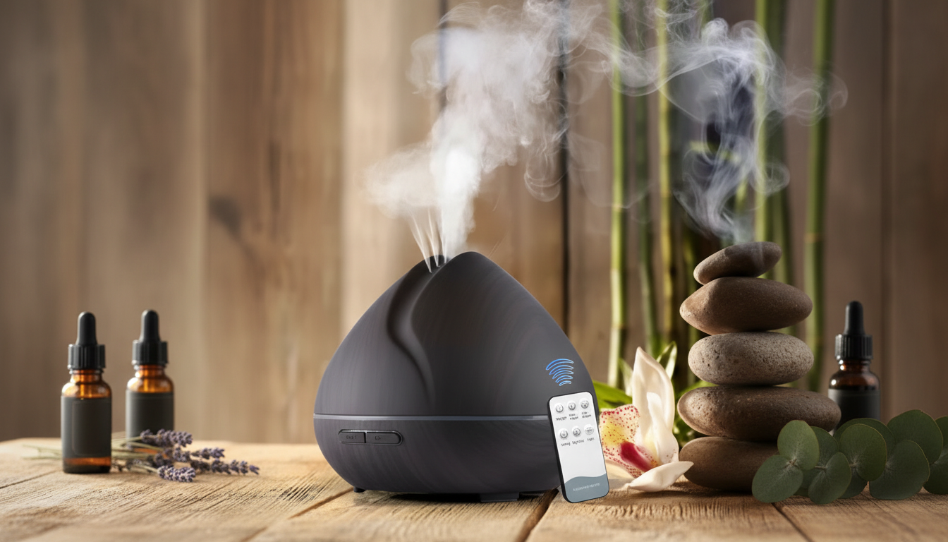 7-Color LED Ultrasonic Diffuser Humidifier + Remote Guide