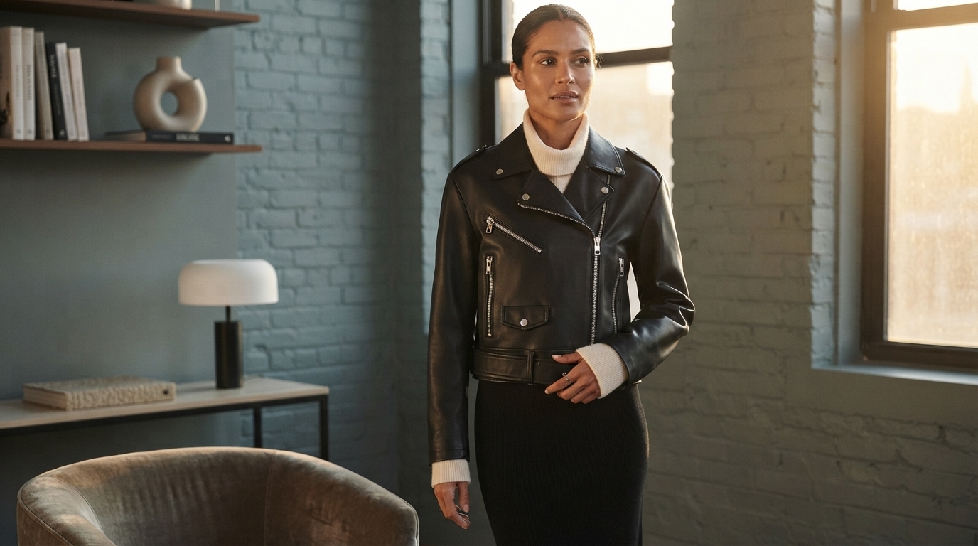 Calvin Klein Black Zip-Up Blazer: Work-to-Weekend Style