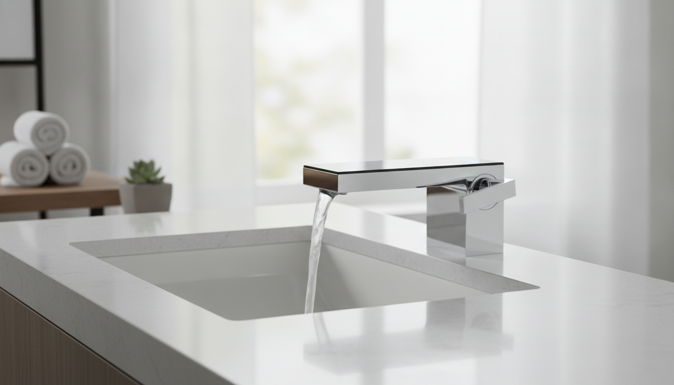 Waterfall Faucet with Digital Temp Display (Hot/Cold)